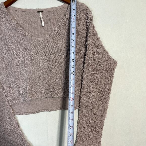 Free People Women's Brookside Tunic Sweater Pink Knit - Size XS - Picture 5 of 7